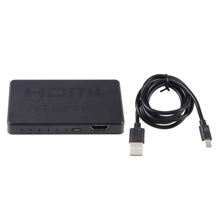 3D 4K HDMI Splitter Box, 1 Input x 4 Output, USB Power Supply