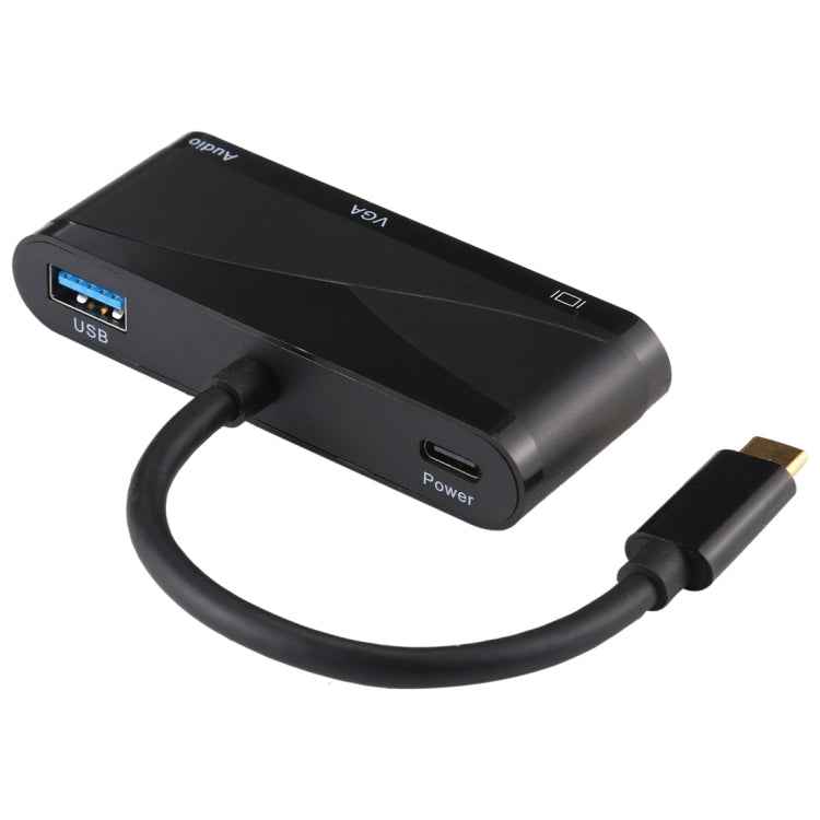V83 USB-C / Type-C to 4K HDMI / VGA + 3.5mm Audio + USB Multi-function Adapter