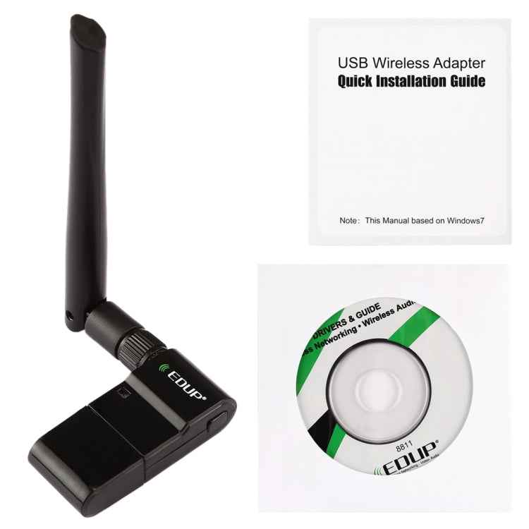 EDUP EP-AC1635 600Mbps Dual Band Wireless 11AC USB Ethernet Adapter 2dBi Antenna for Laptop / PC