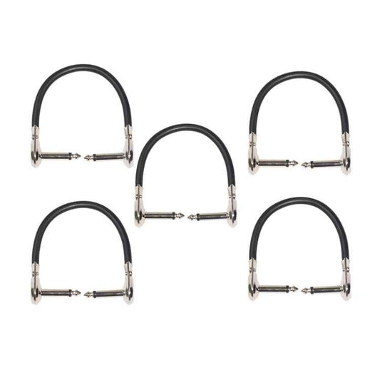 5 PCS TC095-15 6.35mm Male to Male Guitar Effector Connector Cable