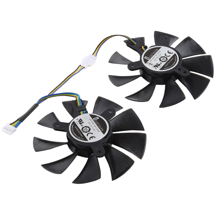DC 12V 0.5A 4 Pin Female Original Desktop Computer Radiator Cooling Fan CPU Cooling Fan, Diameter: 8.5mm, Pairs, 0.5A Diameter: 8.5mm(Original)