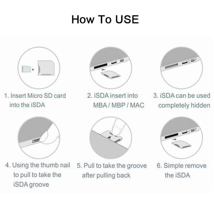 BASEQI Hidden Aluminum Alloy SD Card Case for Macbook Pro (Mid-2012) (not Retina) Laptops