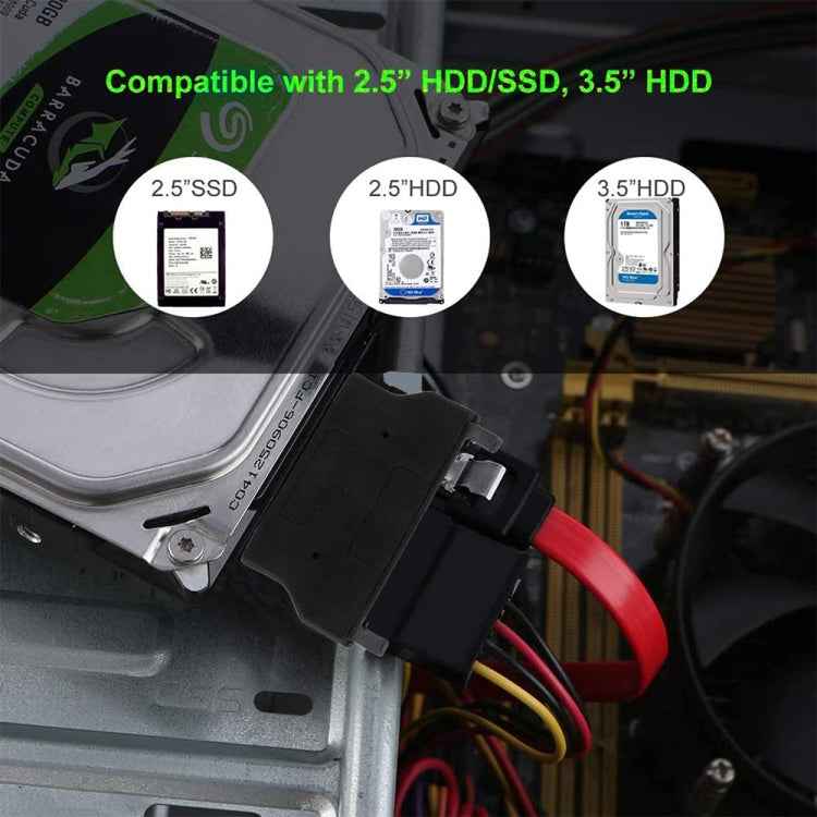 SATA 22 Pin Female to SLIMLINE SATA 13 Pin Male Adapter