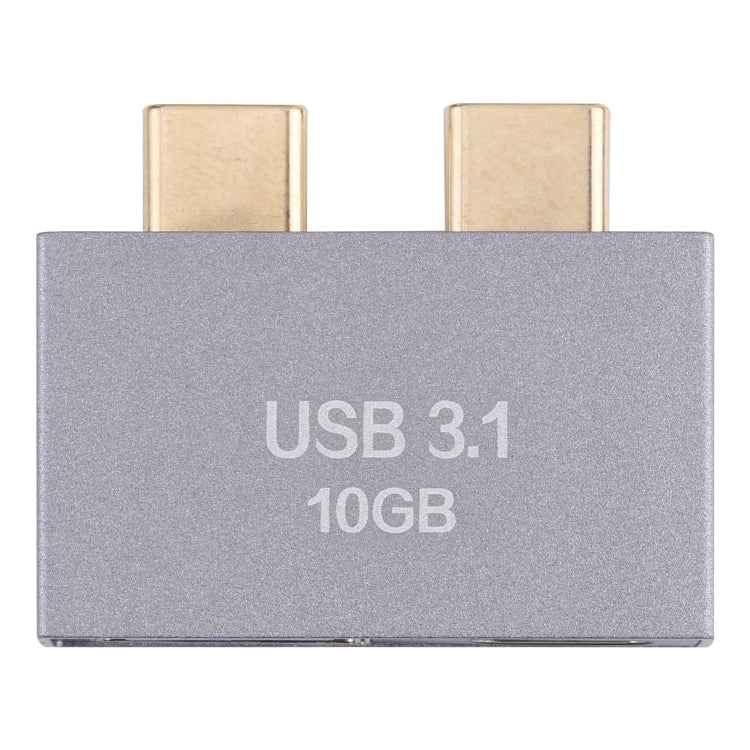 USB Female + USB-C / Type-C Female to 2 x USB-C / Type-C Male Adapter