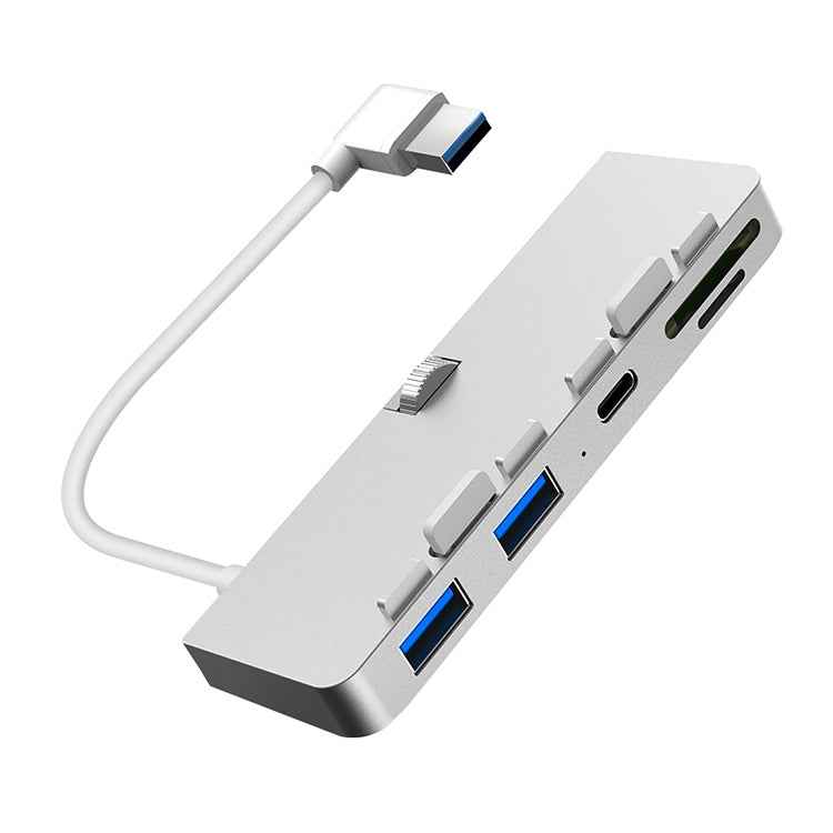 Rocketek For iMac Type-C / USB-C + Dual USB3.0 + SD / TF Multi-function HUB Expansion Dock, Type-C + Dual USB3.0 + SD / TF