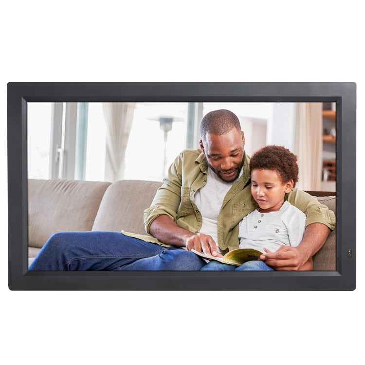 21.5 inch LED Display Digital Photo Frame with Holder & Remote Control, US Plug