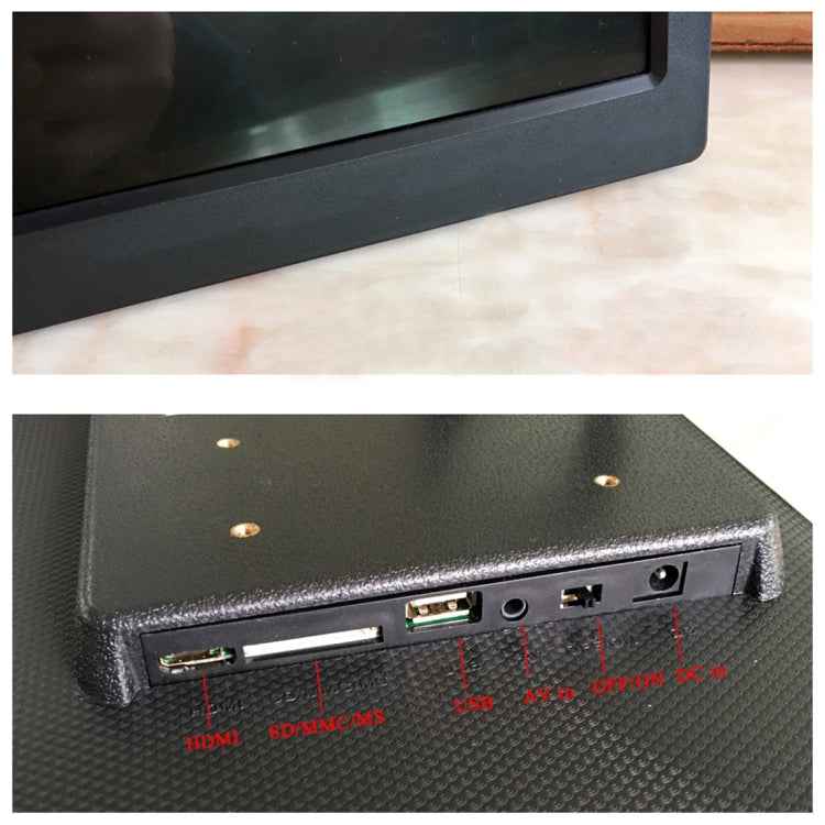 17.0 inch LED Display Digital Photo Frame with Holder / Remote Control, Allwinner Technology, Support USB / SD Card Input / OTG, US/EU/UK Plug