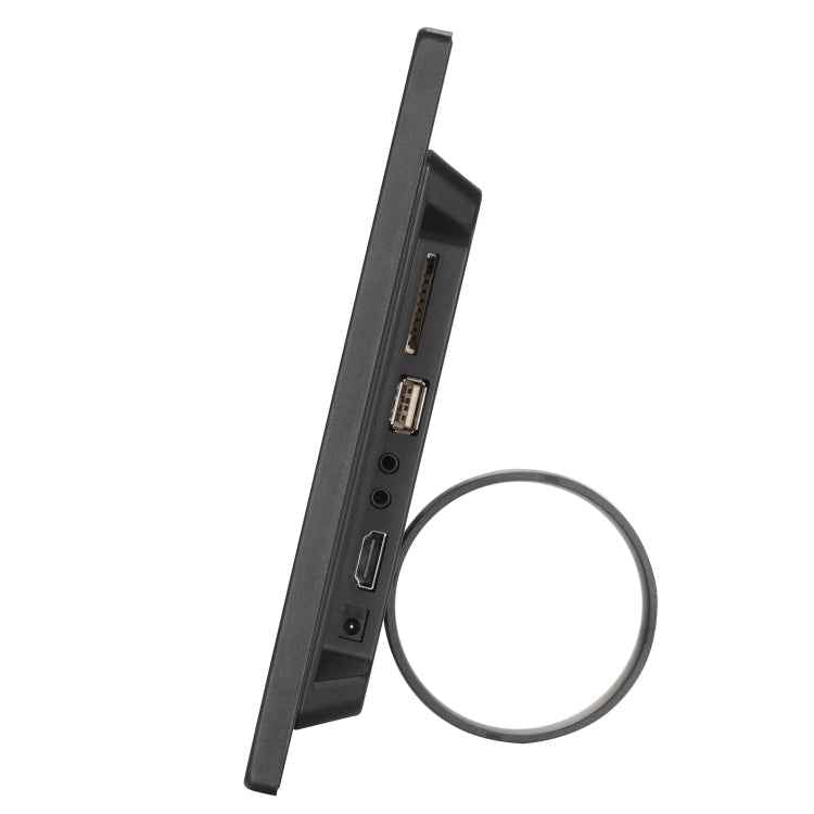 HSD1202 12.1 inch 1280x800 High Resolution Display Digital Photo Frame with Holder and Remote Control, Support SD / MMC / MS Card / USB Port, EU Plug(Silver)