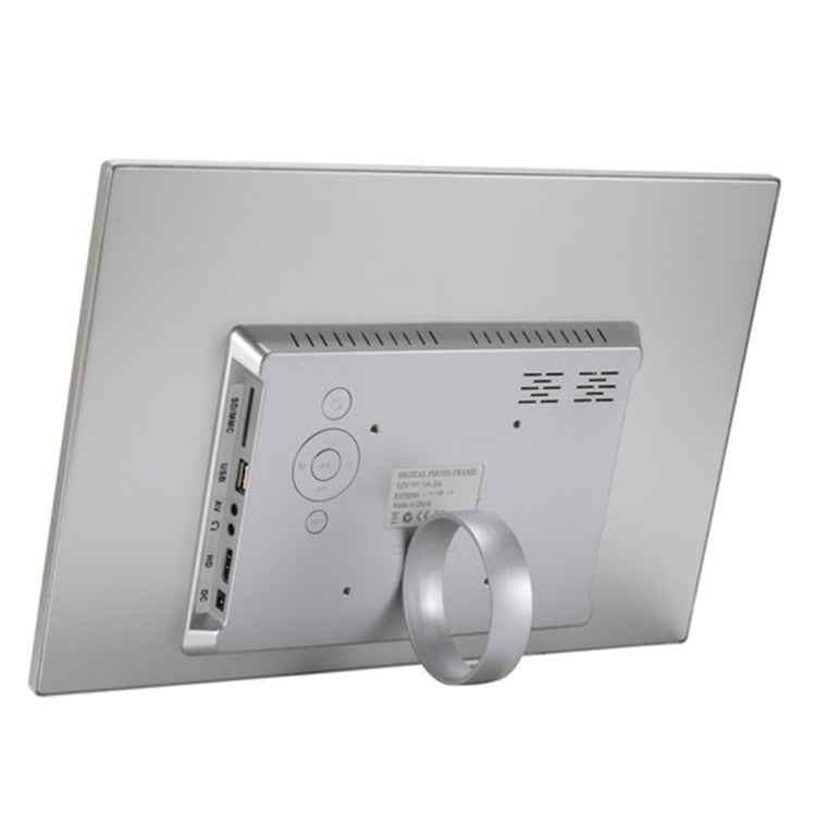 HSD1504 15.4 inch LED 1280x800 High Resolution Display Digital Photo Frame with Holder and Remote Control, Support SD / MMC / MS Card / USB Port, EU Plug(Gold)