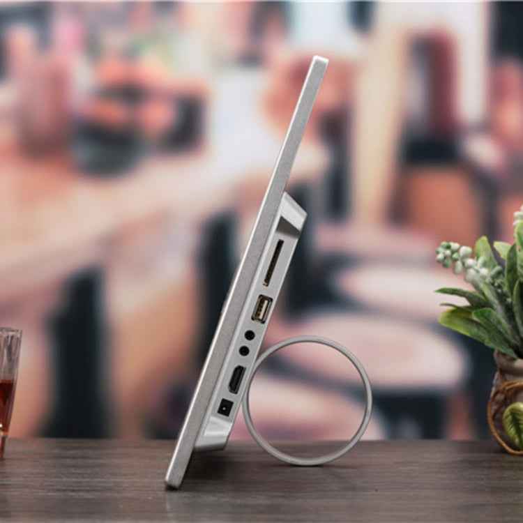 HSD1504 15.4 inch LED 1280x800 High Resolution Display Digital Photo Frame with Holder and Remote Control, Support SD / MMC / MS Card / USB Port, EU Plug(Gold)