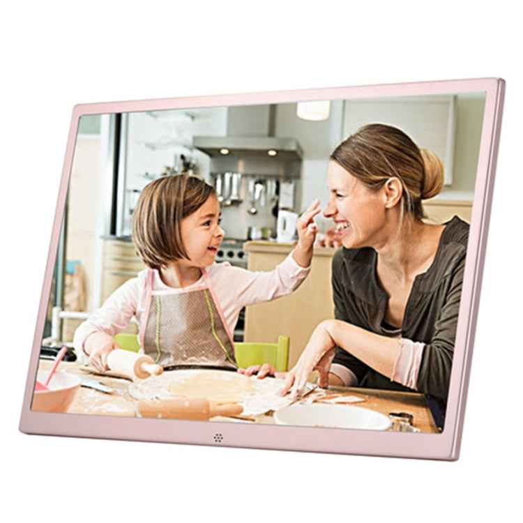 HSD1707 17 inch LED 1440X900 High Resolution Display Digital Photo Frame with Holder and Remote Control, Support SD / MMC / MS Card / USB Port, US Plug(Silver)