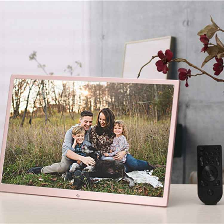 HSD1707 17 inch LED 1440X900 High Resolution Display Digital Photo Frame with Holder and Remote Control, Support SD / MMC / MS Card / USB Port, US Plug(Silver)