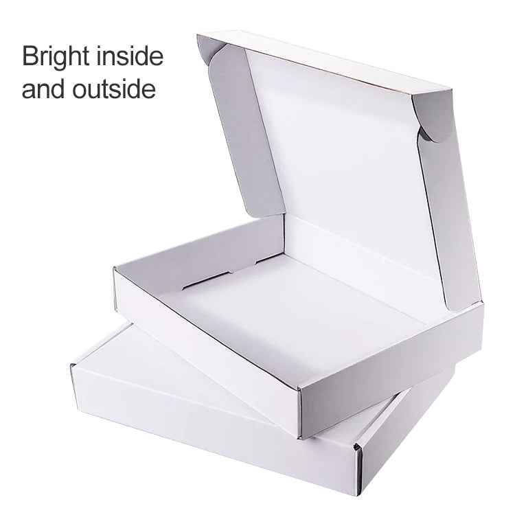 2pcs Shipping Box Clothing Packaging Box, Color: White, Size: 32x26x4cm