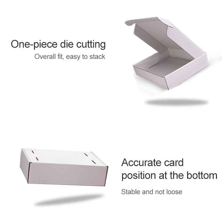 2pcs Shipping Box Clothing Packaging Box, Color: White, Size: 32x26x4cm
