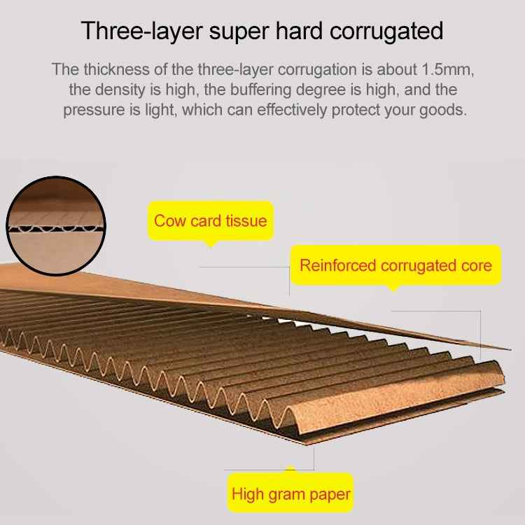 Shipping Box Clothing Packaging Box, Color: White, Size: 36x26x6cm