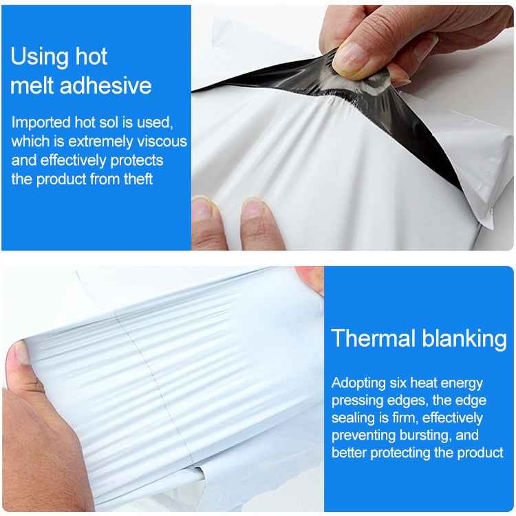 100 PCS / Roll Thick Express Bag Packaging Bag Waterproof Plastic Bag, Size: 40x55cm (Dark Grey)