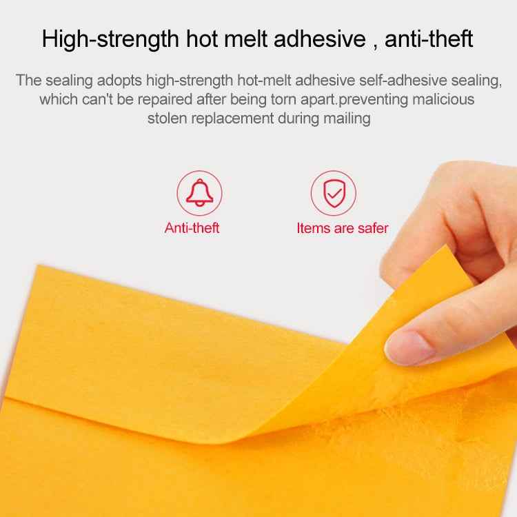 200pcs Kraft Paper Envelope Bag Express Bubble Bag Packaging Bag, Size: 19x28+4cm