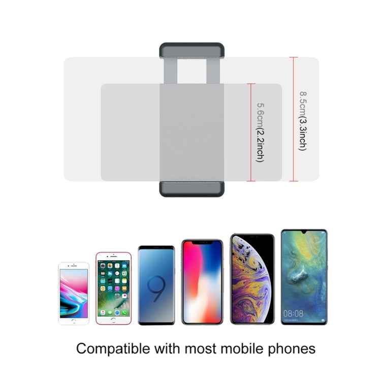 PULUZ Smartphone Fixing Clamp 1/4 inch Holder Mount Bracket + Grip Folding Tripod Mount Kits for DJI OSMO Pocket / Pocket 2