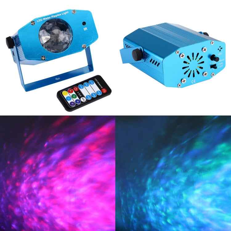 3W x 3 RGB Mini Water Wave Projector with Remote Control, EU Plug