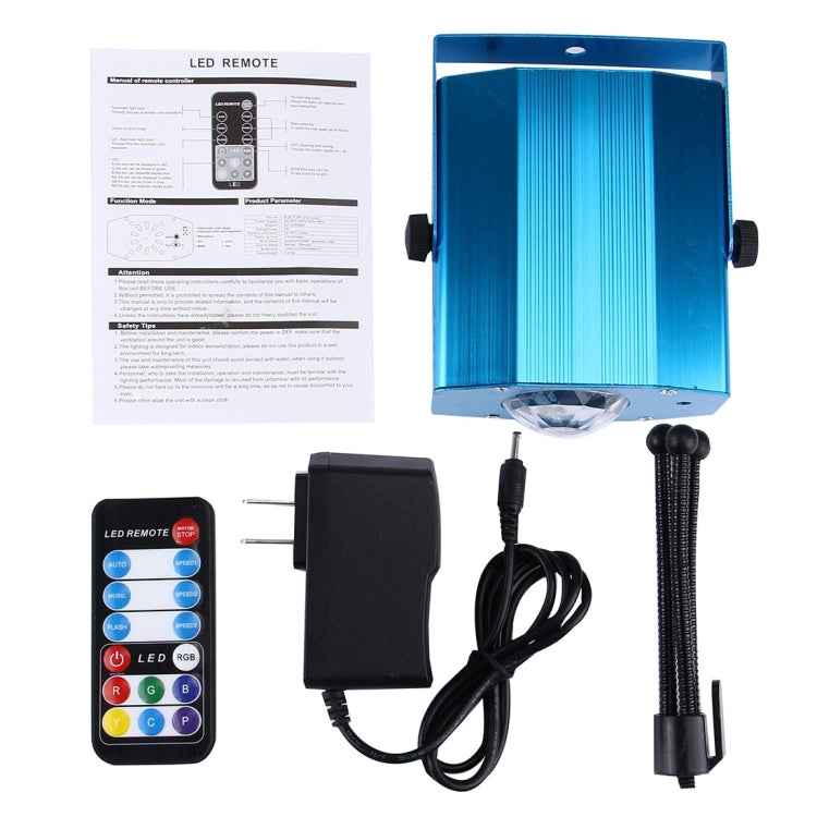 3W x 3 RGB Mini Water Wave Projector with Remote Control, EU Plug