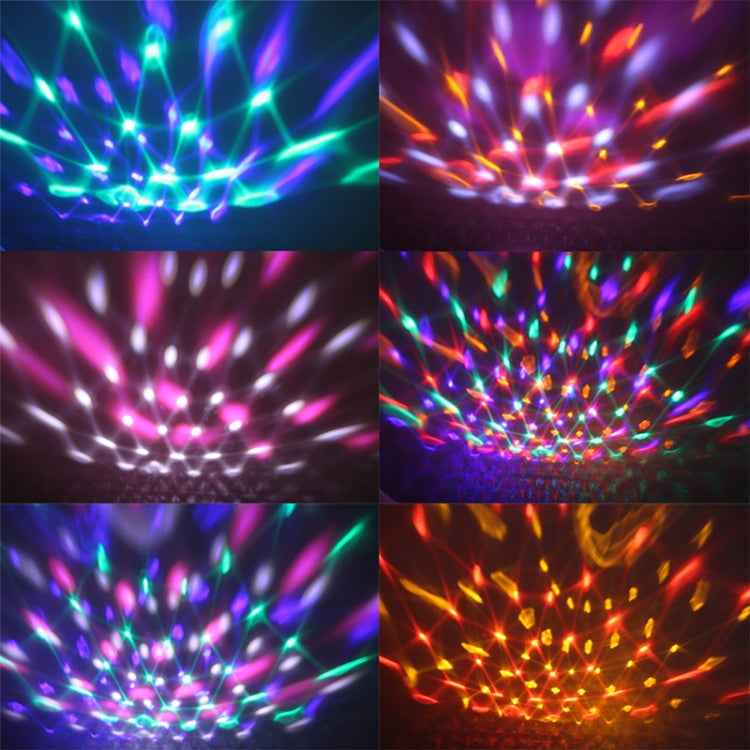 Bluetooth Crystal Magic Ball Stage Light with Remote Control, US Plug(White)