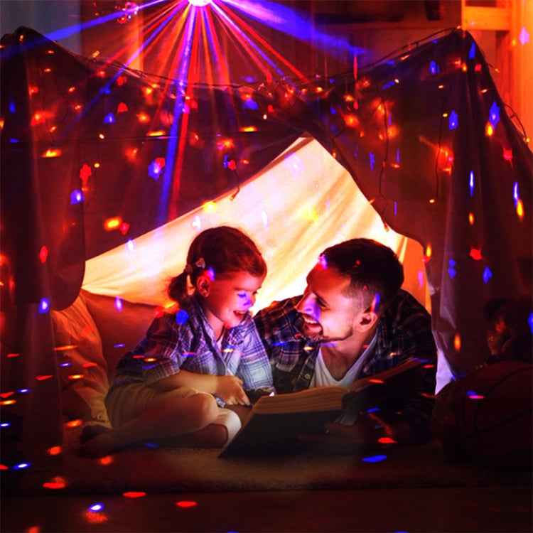 Bluetooth Crystal Magic Ball Stage Light with Remote Control, US Plug(White)