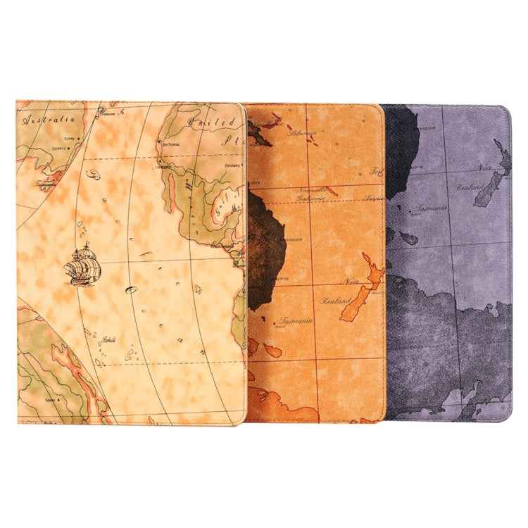 Map Pattern Horizontal Flip Leather Case with Holder & Card Slots & Wallet for iPad Pro 9.7 inch, Random Pattern Delivery