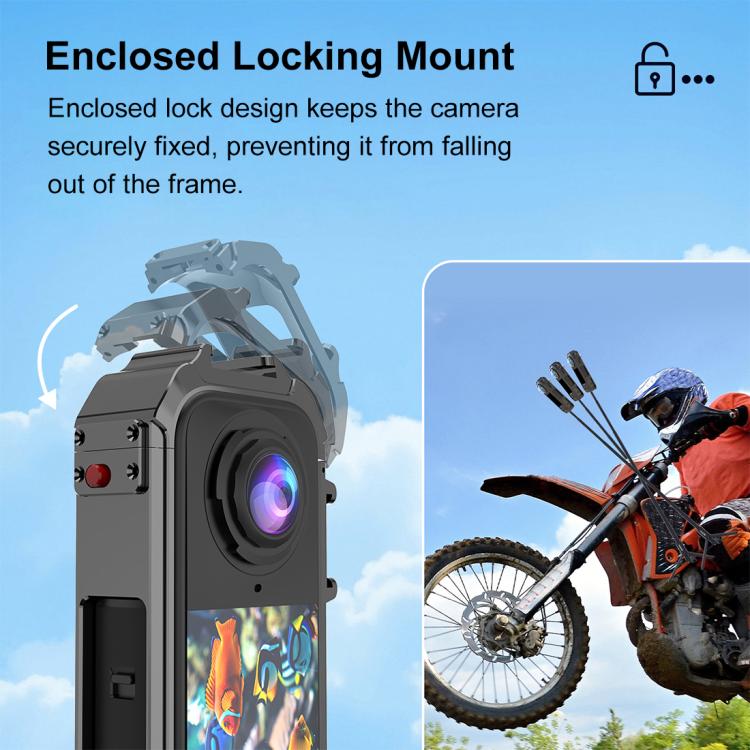 For Insta360 X4 Air PULUZ Metal Protective Cage Rig Housing Frame with Expand Cold Shoe Base, For Insta360 X4 Air