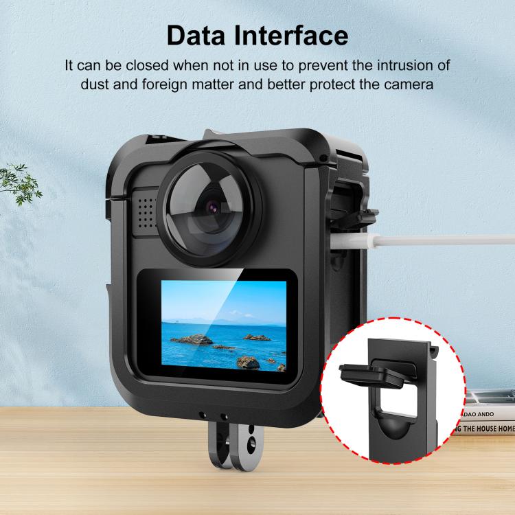 For GoPro MAX2 PULUZ ABS Battery Side Interface Cover, Side Interface Cover