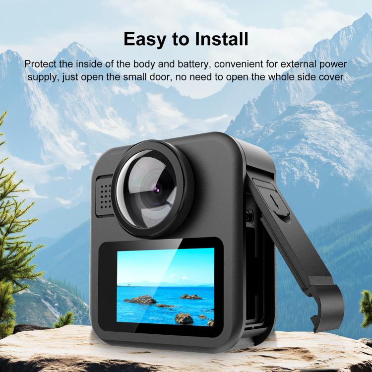 For GoPro MAX2 PULUZ ABS Battery Side Interface Cover, Side Interface Cover
