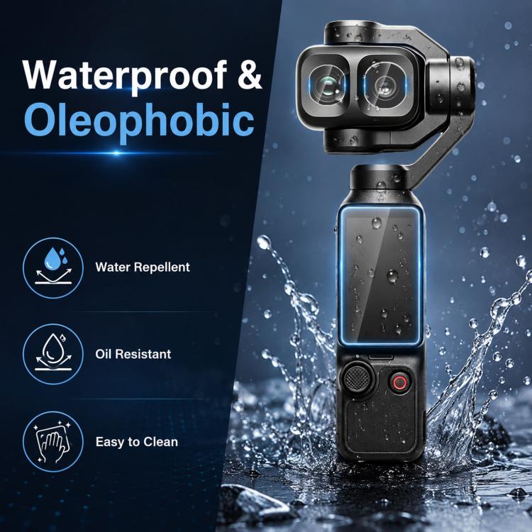 For DJI OSMO Pocket 4P / XTRA Muse 2 Pro PULUZ 9H 2.5D HD Tempered Glass Lens Protector + Screen Film, For DJI OSMO Pocket 4P / XTRA Muse 2 Pro