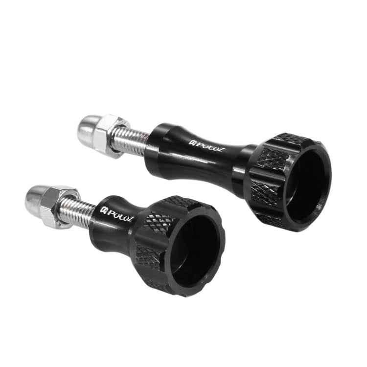 PULUZ CNC Aluminum Thumb Knob Stainless Bolt Nut Screw Set for GoPro, Insta360, DJI and Other Action Cameras