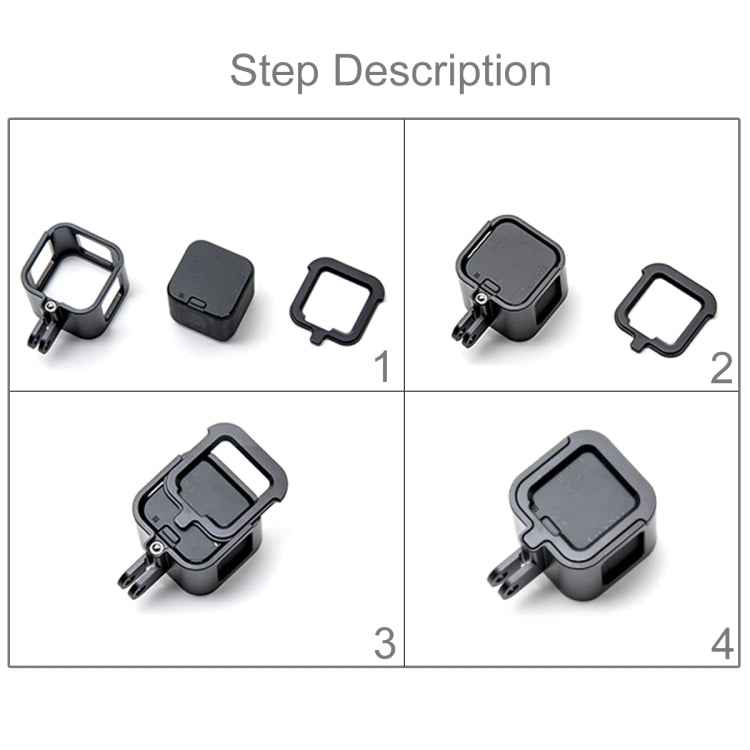 PULUZ Housing Shell CNC Aluminum Alloy Protective Cage with Insurance Frame for GoPro HERO5 Session /HERO4 Session /HERO Session