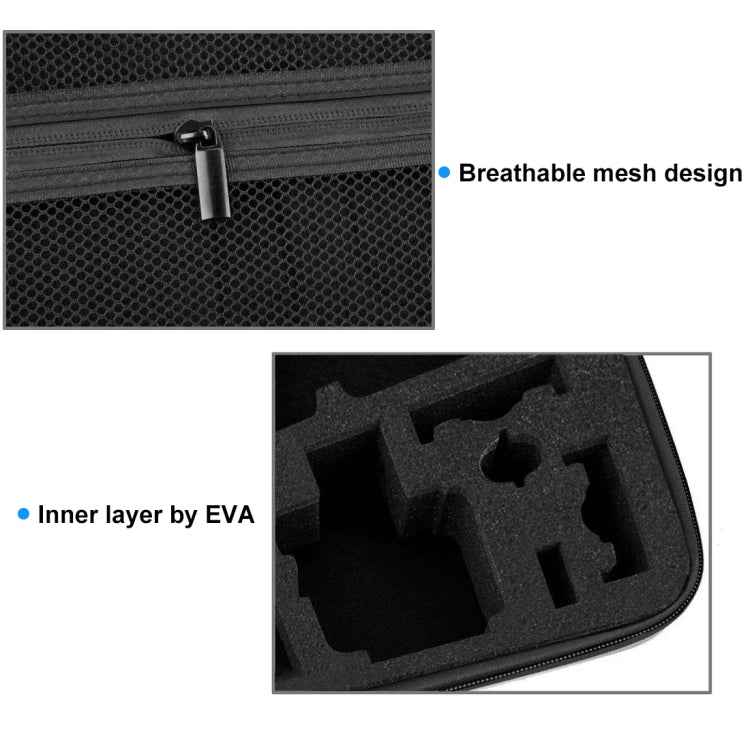 PULUZ Waterproof Carrying and Travel Case for for GoPro, Insta360, DJI and Other Action Cameras Accessories, Large Size: 32cm x 22cm x 7cm