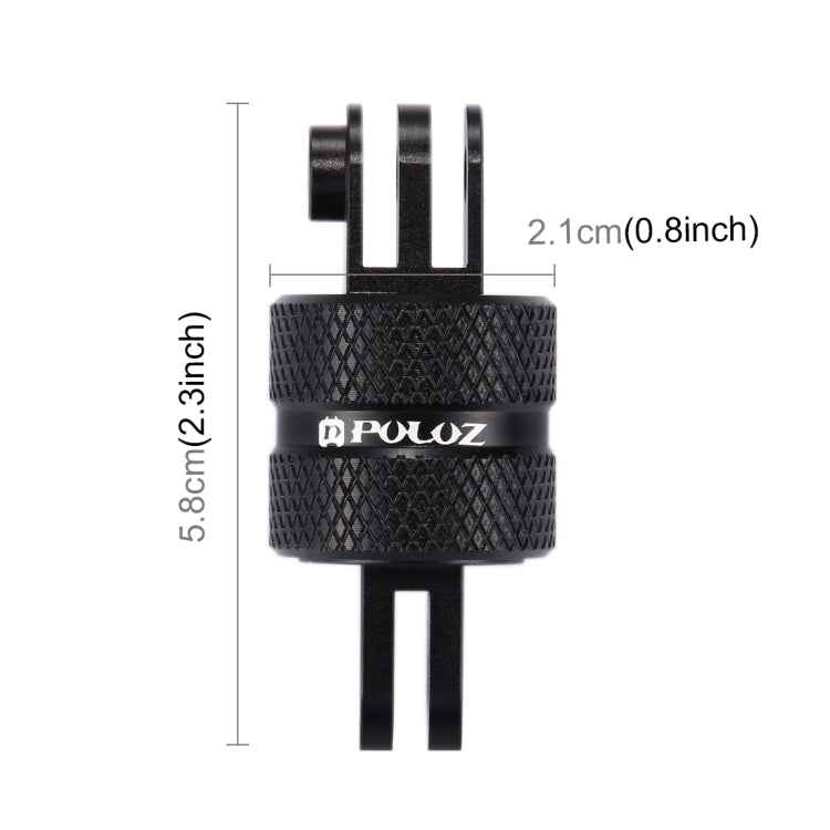 PULUZ 360 Degree Rotation CNC Swivel Pivot Extension Arm Tripod Mount for GoPro, Insta360, DJI and Other Action Cameras