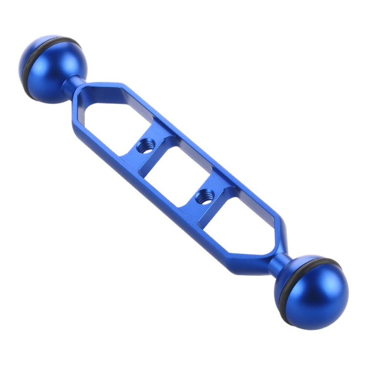 PULUZ 7.0 inch 17.7cm Aluminum Alloy Dual Balls Arm, Ball Diameter: 25mm, 7.0 inch (Blue)