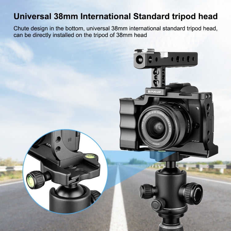 PULUZ Video Camera Cage Stabilizer with Handle for Canon EOS M50, For Canon EOS M50