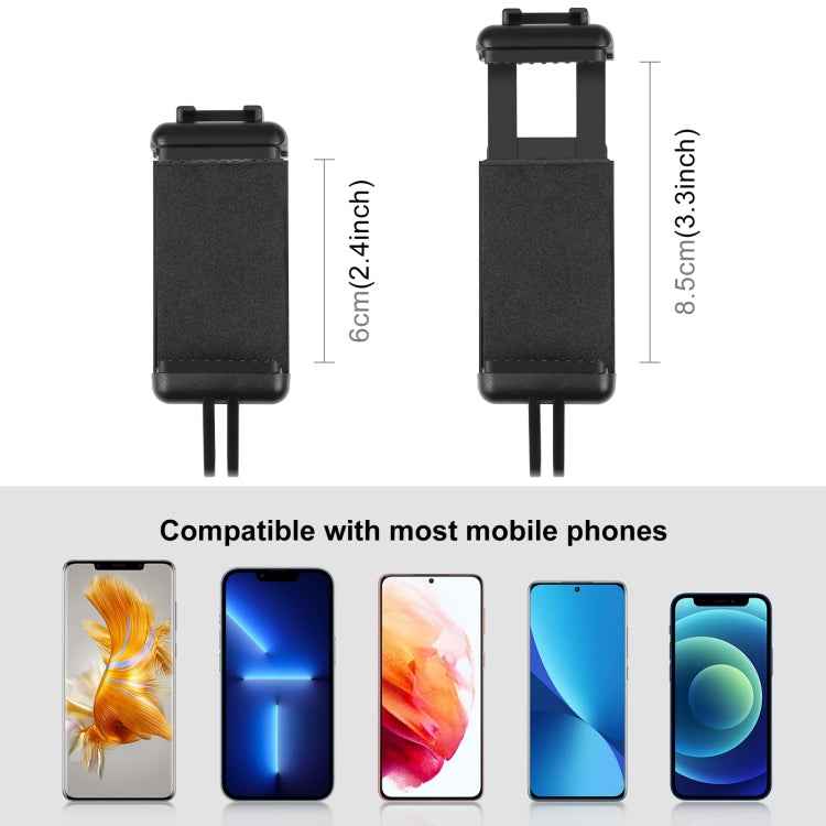 PULUZ Selfie Sticks Tripod Mount Adapter Phone Clamp for iPhone, Samsung, HTC, Sony, LG and other Smartphones