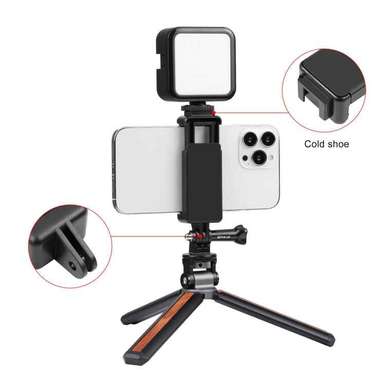 PULUZ Selfie Sticks Tripod Mount Adapter Phone Clamp for iPhone, Samsung, HTC, Sony, LG and other Smartphones