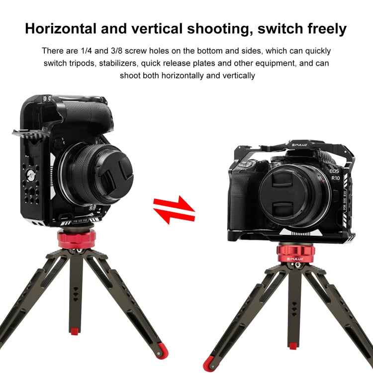For Canon EOS R10 PULUZ Metal Camera Cage Stabilizer Rig