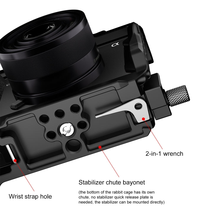For Sony A6700 PULUZ Metal Camera Cage Stabilizer Rig, For Sony A6700