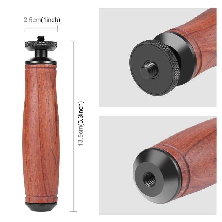 PULUZ Wooden Handle Camera Grip Stabilizer Handgrip