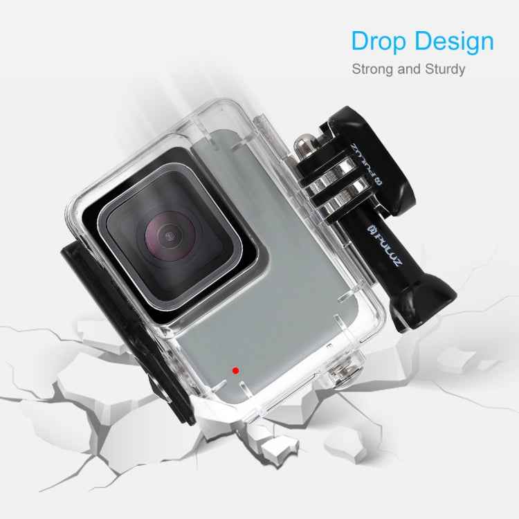 PULUZ 45m Underwater Waterproof Housing Diving Case for GoPro HERO7 Silver / HERO7 White, with Buckle Basic Mount & Screw