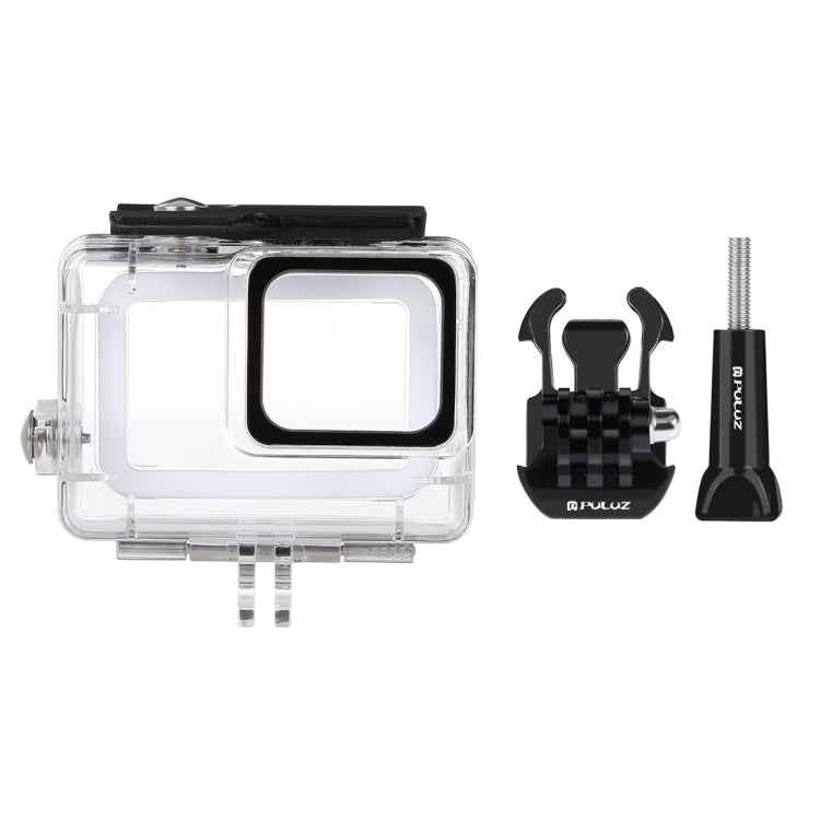 PULUZ 45m Underwater Waterproof Housing Diving Case for GoPro HERO7 Silver / HERO7 White, with Buckle Basic Mount & Screw