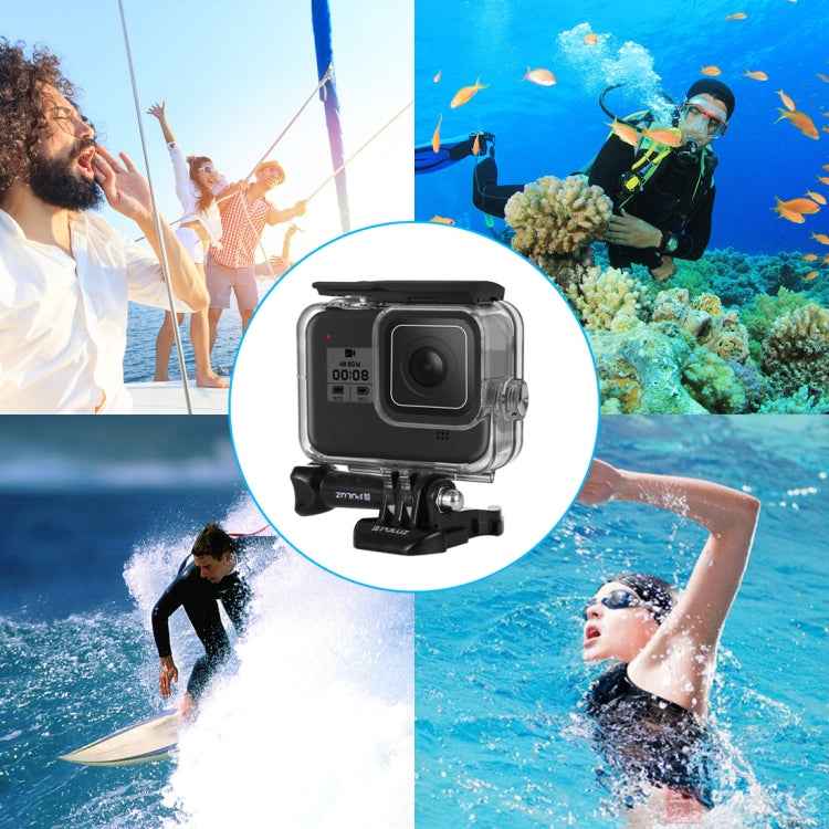 PULUZ 60m Underwater Depth Diving Case Waterproof Camera Housing for GoPro HERO8 Black