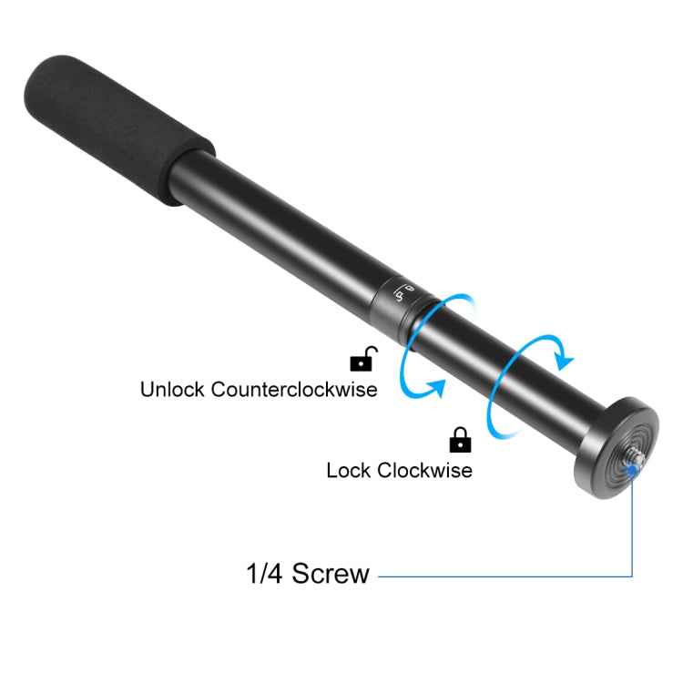 PULUZ Handheld Adjustable Aluminum Alloy Tripod Mount Monopod Extension Central Shaft Rod