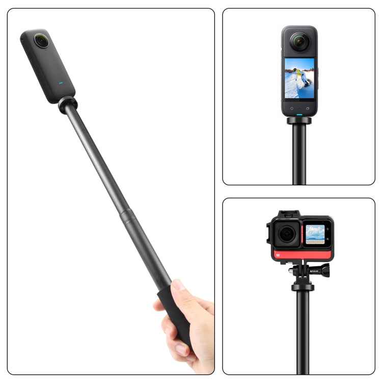 PULUZ Handheld Adjustable Aluminum Alloy Tripod Mount Monopod Extension Central Shaft Rod