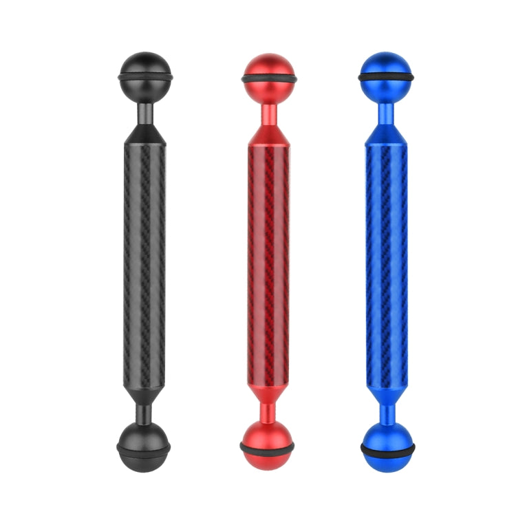PULUZ 7 inch 18cm Length 20.8mm Diameter Dual Balls Carbon Fiber Floating Arm, Ball Diameter: 25mm, 7 inch Blue