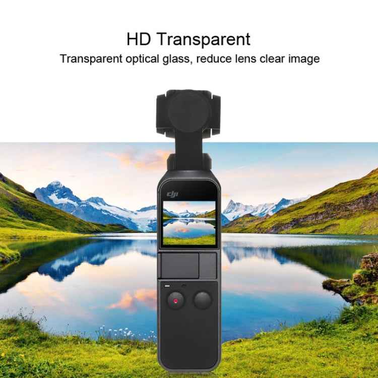 PULUZ 9H 2.5D HD Tempered Glass Lens Protector + Screen Film for DJI OSMO Pocket Gimbal