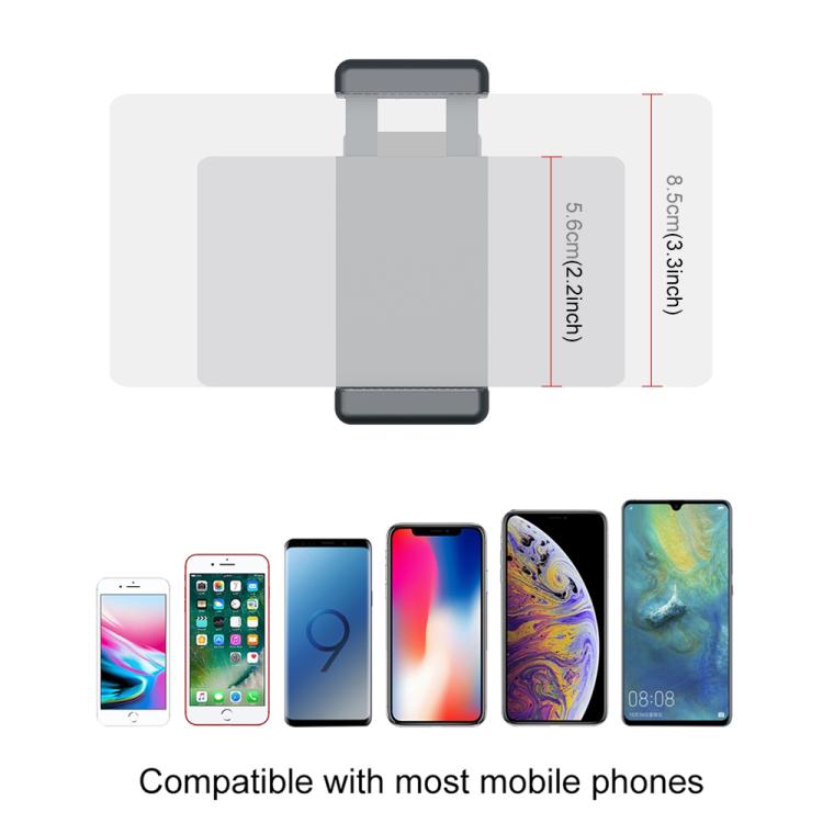 PULUZ Smartphone Fixing Clamp 1/4 inch Holder Mount Bracket for DJI OSMO Pocket / Pocket 2